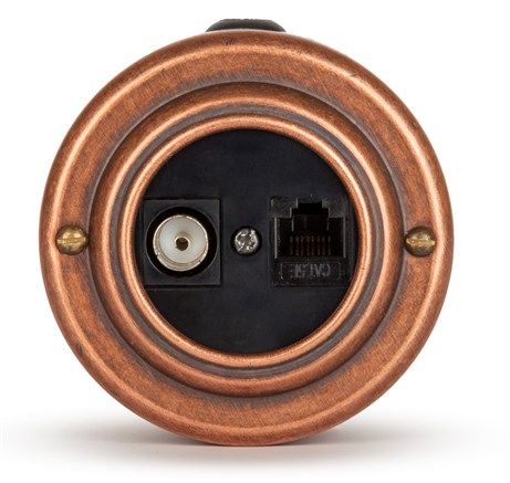 Розетка информационная RJ45+TV (CAT.5E), черная, Старая Медь VINTAGE-BRASS 40405-3