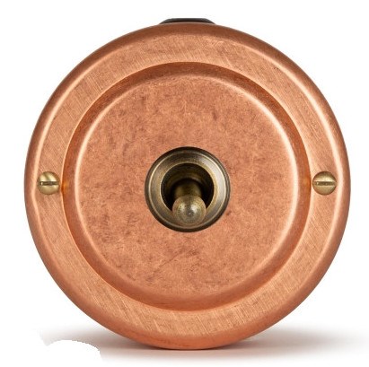 Переключатель (проходной) ретро тумблерный 1 кл. "Натуральная Медь" VINTAGE-BRASS 30302-7