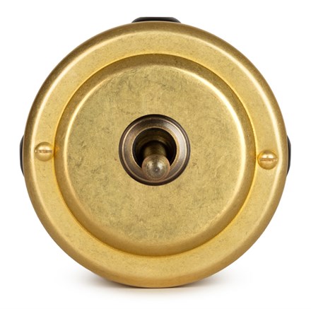 Переключатель (проходной) ретро тумблерный 1 кл. "Gold" VINTAGE-BRASS 30302-6