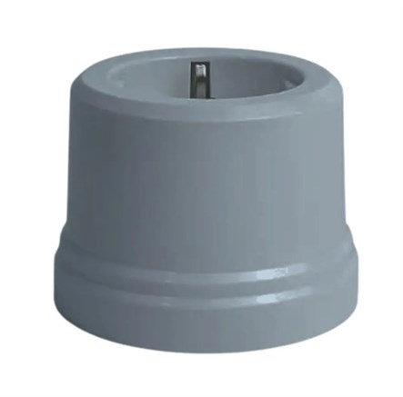 Розетка пластиковая ретро Серая EDISEL ВASIC KBS-05