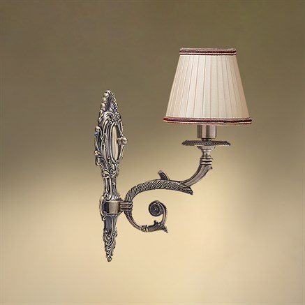 Бра однорожковое с абажуром 14-08.57/2955/1А ПЕТЕРГОФ - фото 20127