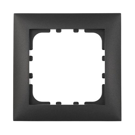 Рамка пластиковая 1-постовая черная LK60 LK STUDIO 864108