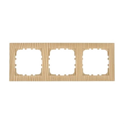 Рамка пластиковая 3-постовая сосна LK60 LK STUDIO 864325