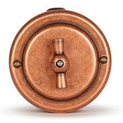 Выключатель ретро поворотный 2 кл. "Старая Медь" VINTAGE-BRASS 30201-3