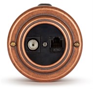 Розетка информационная RJ45+TV (CAT.5E), черная, Старая Медь VINTAGE-BRASS 40405-3