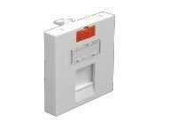 Модуль розеток информационный, 45x45, RJ, 1 вход, Ecoplast, 87013
