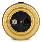 Розетка информационная RJ45+TV (CAT.5E), черная, GOLD VINTAGE-BRASS 40405-6
