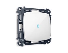 MO102040 Комплект механизма 1-кл проходного выключателя с подсветкой 10000K OMEGA Белый глянец QUANT (OP1020, VM105, G29B), AMBRELLA VOLT, MO102040