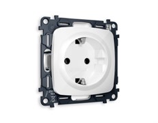 MO106010 Комплект механизма электрической розетки OMEGA Белый глянец с/з на винтовых зажимах QUANT (OP1060, VM141), AMBRELLA VOLT, MO106010