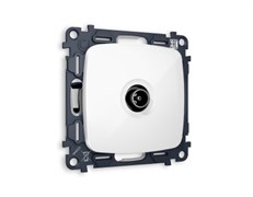 MO113030 Комплект механизма TV розетки проходной OMEGA Белый глянец 5-1000 MHz 4dB QUANT (OP1130, VM211), AMBRELLA VOLT, MO113030