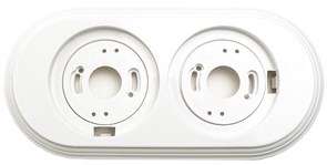 Рамка 2 -местная пластиковая для ретро электрики EDISEL FrW-02