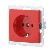 Розетка Красная с з/к без защитных шторок LK60 LK STUDIO 863107