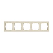 Рамка пластиковая 5-постовая бежевая LK60 LK STUDIO 864501