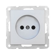 Розетка без з/к с защитными шторками (серебро) LK80 LK STUDIO 843303