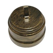 Ретро выключатель тумблерный, пластик, Бронза, Retro Design bu0003rd-бр