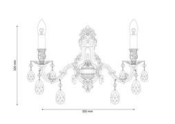 Бра Lucia Tucci FIRENZE W141.2 cream white
