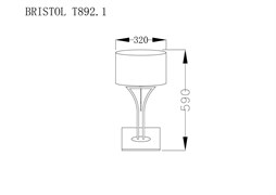 Настольная лампа Lucia Tucci BRISTOL T892.1