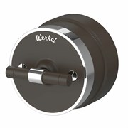 Ретро выключатель/переключатель одноклавишный  (мокко матовый/хром) Werkel W5812052