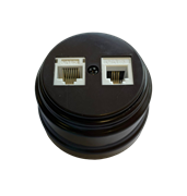 Розетка ретро компьютерная/телефонная, черный,  Bylectrica TP4-5201
