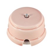 Коробка распределительная ретро фарфоровая, Розовый, Leanza Rosa КРДС