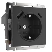 Розетка с быстрой зарядкой USB Type A+С черная (черный матовый) W1171708 Розетка с быстрой зарядкой USB Type A+С черная (черный матовый) W1171708