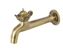 13263/1 Сливной кран длинный  (насадка-рассекатель), Bronze de Luxe