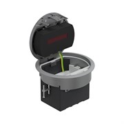 Люк в пол на 1,5 поста (45х45мм), с суппортом и коробкой, (сталь) IP66 LUK/1,5AL66