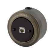 Ретро розетка компьютерная RJ45, Cat.5E, патинированная, VINTAGE Metal М1-27-27 Ретро розетка компьютерная RJ45, Cat.5E, патинированная, VINTAGE Metal М1-27-27