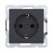 Розетка с з/к без защитных шторок (черная) LK80 LK STUDIO 843108