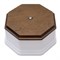 Коробка распределительная ретро, пластиковая, белая, фигурная, Salvador, PL.BOX.2WT.DK - фото 44765
