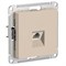 Песочный Розетка компьютерная RJ45, кат. 5Е, механизм Systeme Electric AtlasDesign ATN001283 - фото 74706