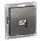 Сталь Розетка компьютерная RJ45, механизм Systeme Electric AtlasDesign ATN000983 - фото 74712